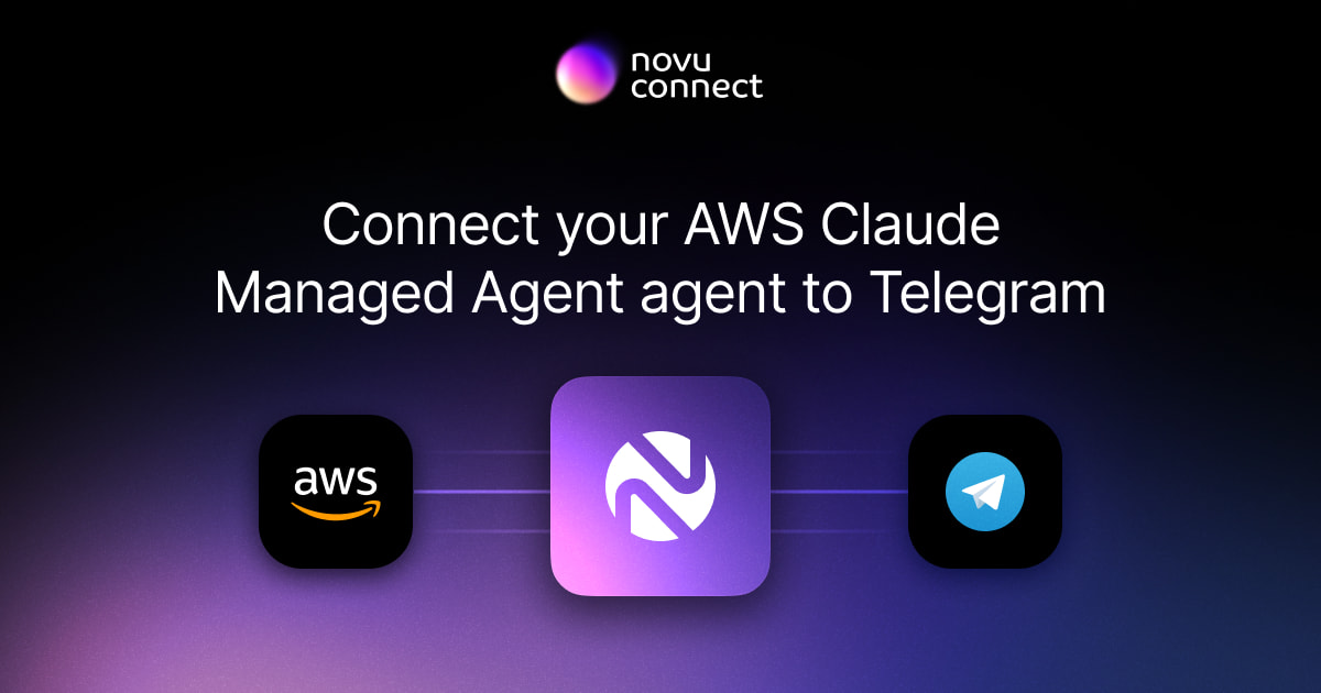 Connect your AWS Claude Managed Agent agent to Telegram with Novu Connect